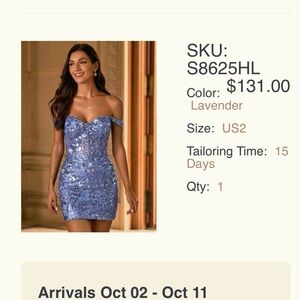 Stunning Backless Blue Sequin Dress